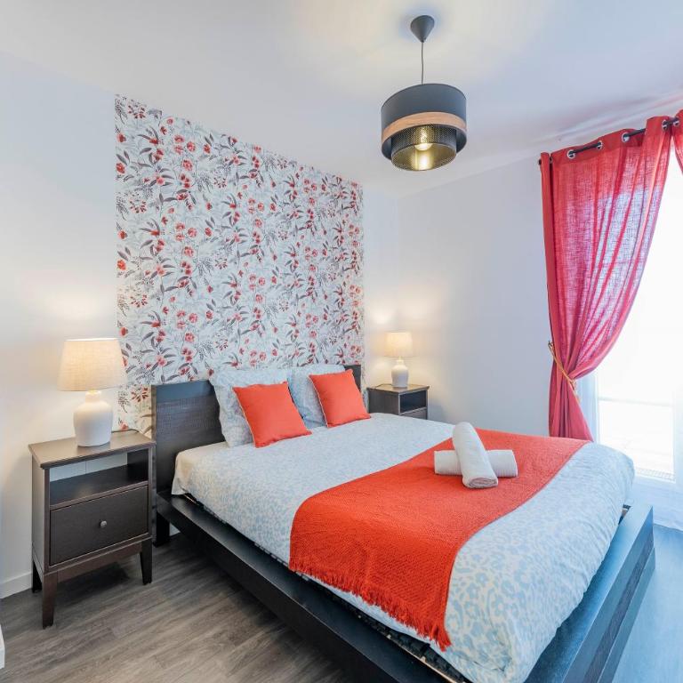 Le Cartier Appt F3, 7mn Disneyland, Parking,Terrace - Apartment mit 2 Schlafzimmern und Terrasse - 3