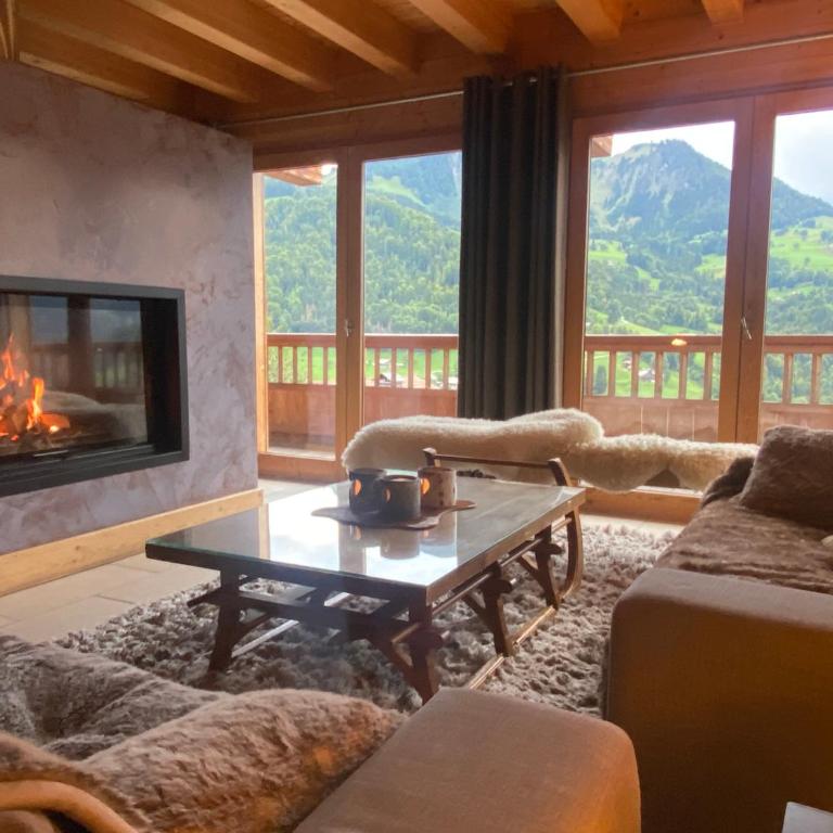 Chalet Alpaga Manigod La Clusaz 11 personnes - Maison 5 Chambres - 23
