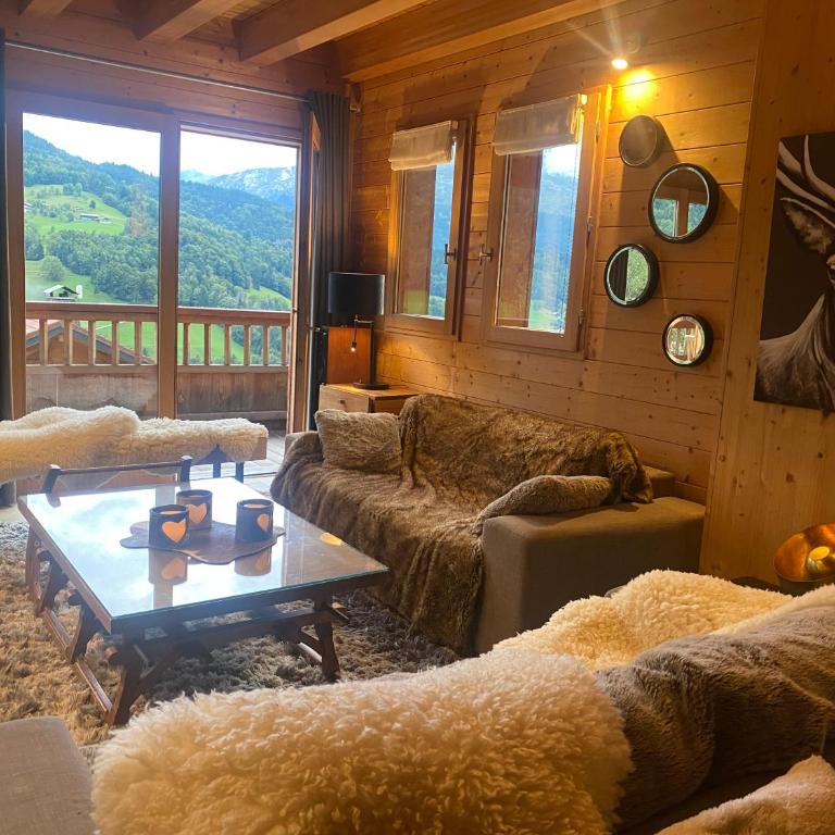 Chalet Alpaga Manigod La Clusaz 11 personnes - Maison 5 Chambres - 24