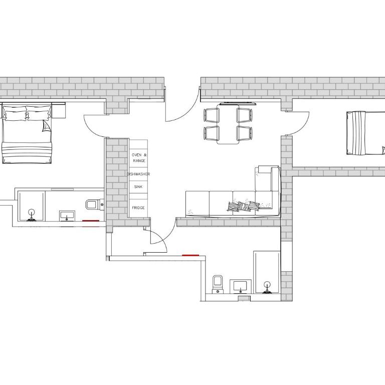 Chalet OurSouris - Appartement 2 Chambres avec Vue sur la Montagne - 24