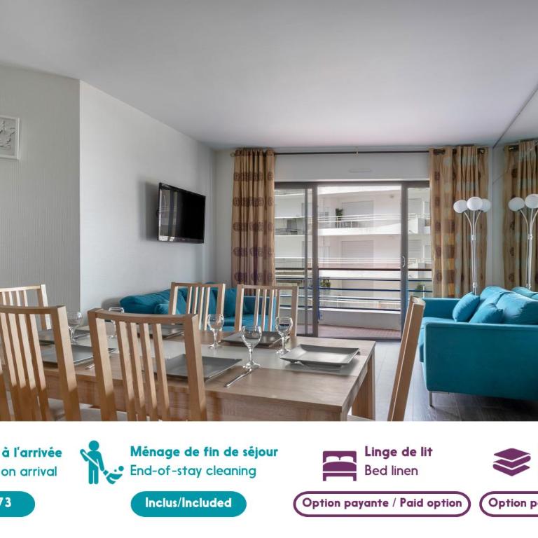 Appart 4 adultes 2 enfants - Accès plage direct - Apartment - 2