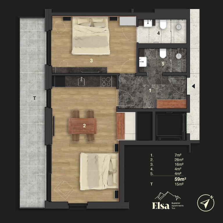 ELSA Spa Apartments Tux - Appartement Premier 1 Chambre - 3