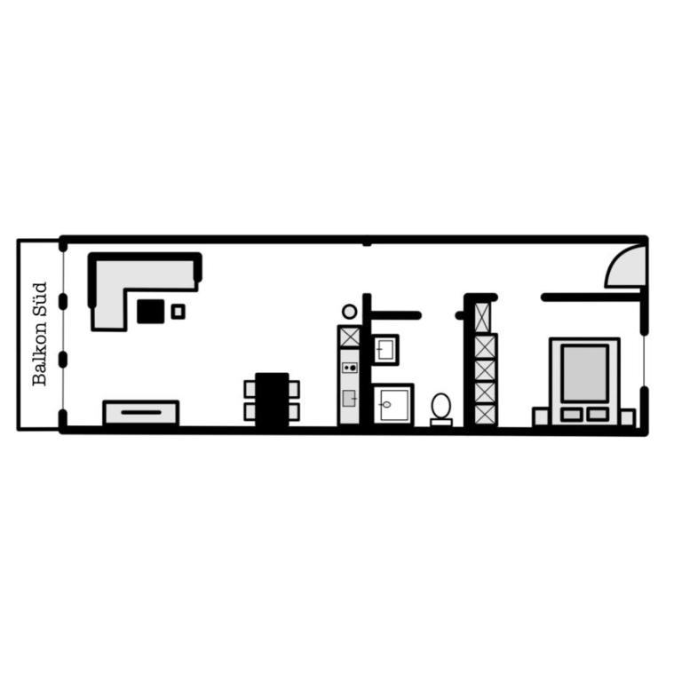 Landhaus Bauer - Apartment mit 1 Schlafzimmer, Balkon und Bergblick - 1