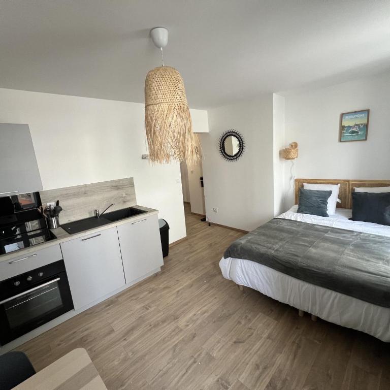 Esprit Maritime - 2p centre-ville, Place Dalton - Studio Lit Queen-Size - 1