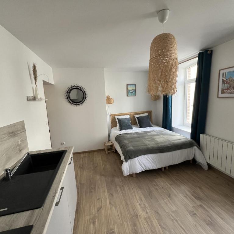 Esprit Maritime - 2p centre-ville, Place Dalton - Studio Lit Queen-Size - 7