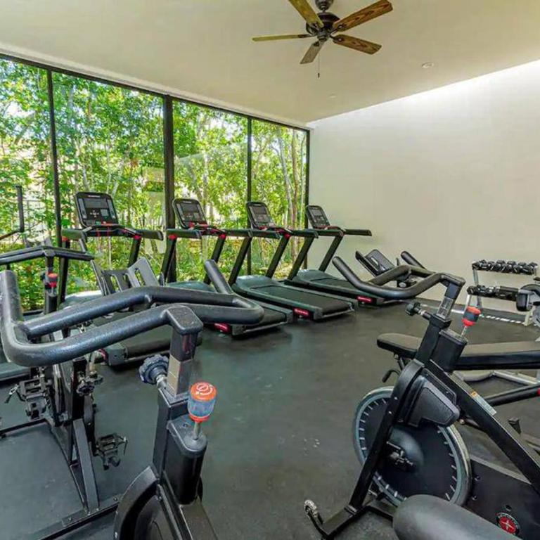 Close to Cenotes Private Pool 24hr Hr Security Gym Yoga Villa - Two-Bedroom Apartment with Private Pool - 4