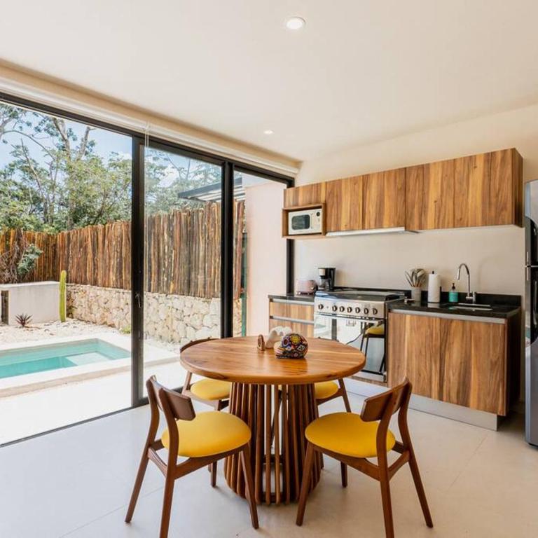 Close to Cenotes Private Pool 24hr Hr Security Gym Yoga Villa - Two-Bedroom Apartment with Private Pool - 15