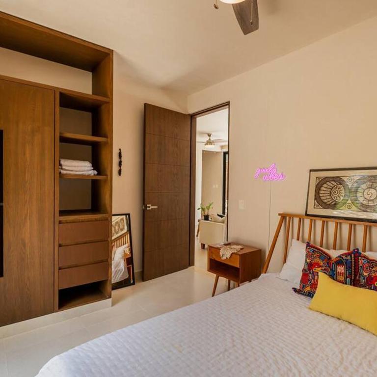 Close to Cenotes Private Pool 24hr Hr Security Gym Yoga Villa - Two-Bedroom Apartment with Private Pool - 20