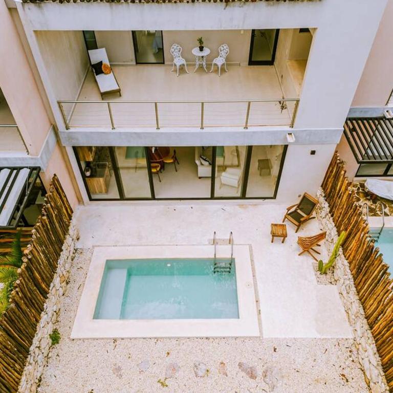 Close to Cenotes Private Pool 24hr Hr Security Gym Yoga Villa - Two-Bedroom Apartment with Private Pool - 23