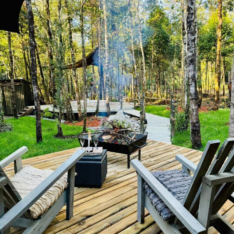 Refugio Los Coigues Casa en bosque con tinaja - Three-Bedroom House - 14