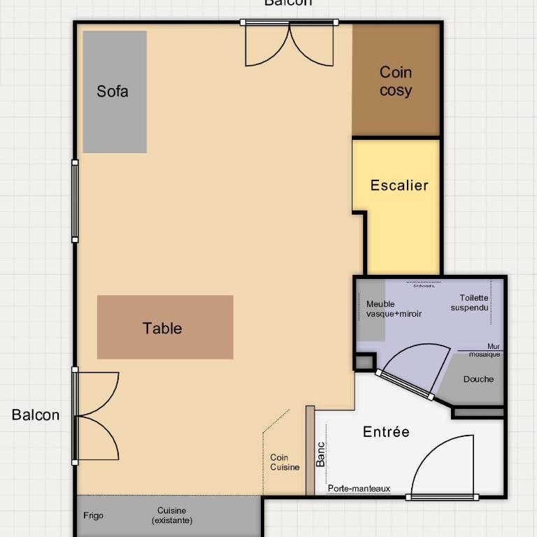 Le Montagnard - Appartement 2 Chambres avec Balcon - 26