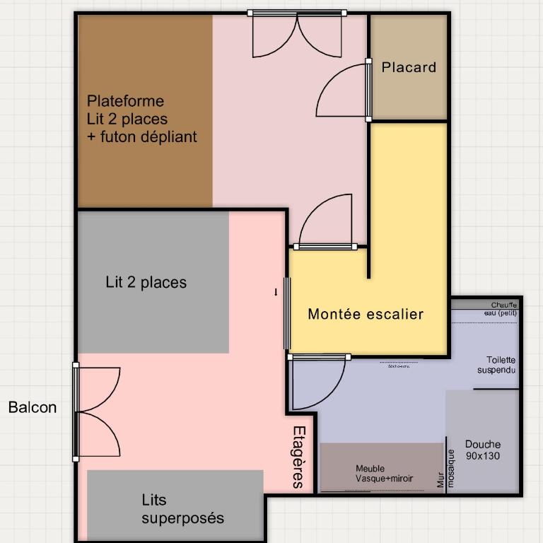 Le Montagnard - Appartement 2 Chambres avec Balcon - 27