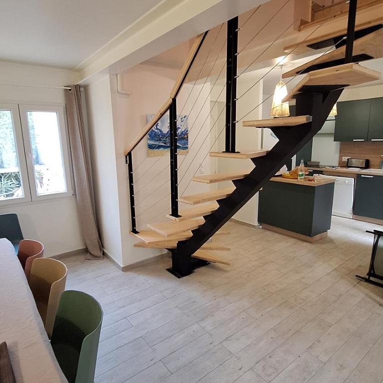 Villa 8 pers, 4 ch, jardin, clim 200m de la plage - Casa de 4 dormitorios - 6