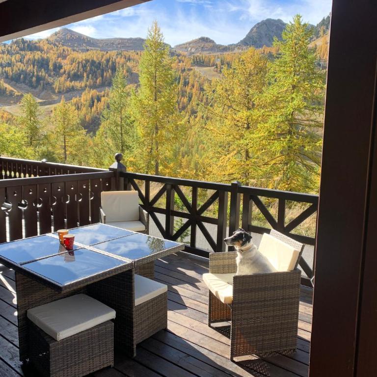 Isola 2000 appartement dans Chalet 4 ou 6 personnes grande terrasse - Apartment mit 2 Schlafzimmern - 7