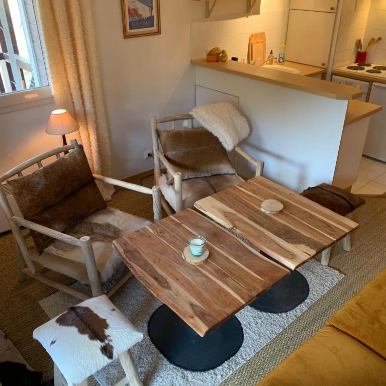 Isola 2000 appartement dans Chalet 4 ou 6 personnes grande terrasse - Apartment mit 2 Schlafzimmern - 16