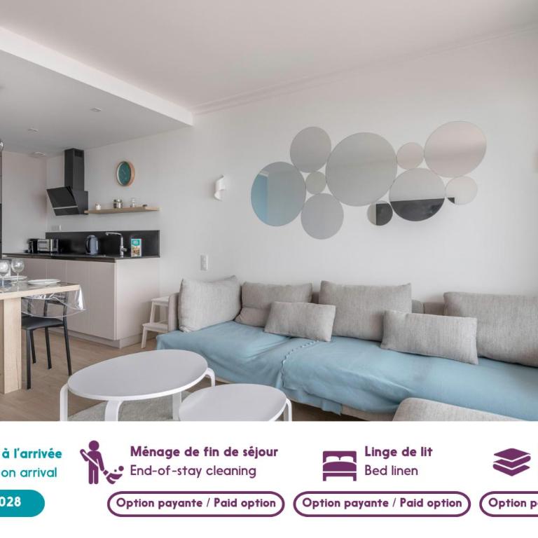 Séjour vue mer pour 4 - 20m plage de la Baule - Apartamento - 3