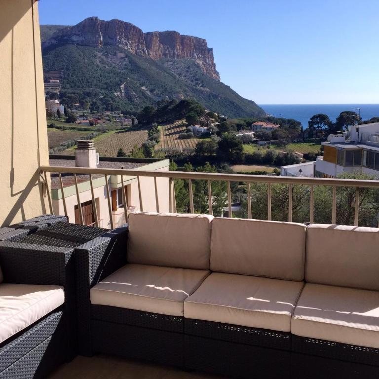 Panoramic Cassis vue mer 3 étoiles - Apartment mit 2 Schlafzimmern, Terrasse und Meerblick - 18