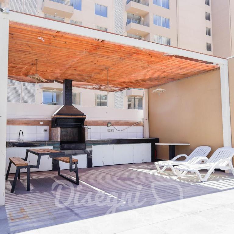 Departamento Central Copiapo, 6 personas, 2 habitaciónes Disegni 09 - Apartamento de 3 dormitorios con balcón - 22