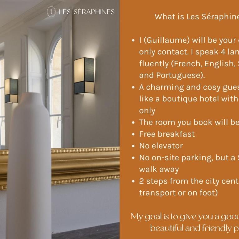 Les Séraphines - Chambres d'hôtes - Guests house - Chambre Deluxe Double ou Lits Jumeaux - 1