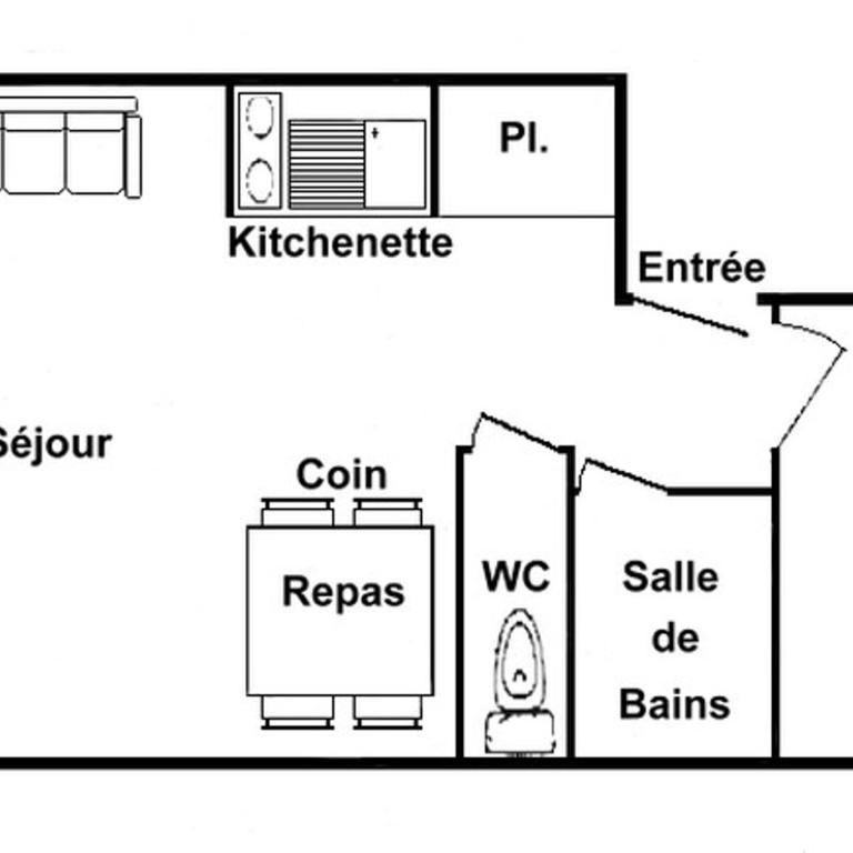 Appartement 2 pièces avec parking aux Saisies, 4 pers, balcon, équipements complets - Studio - 2