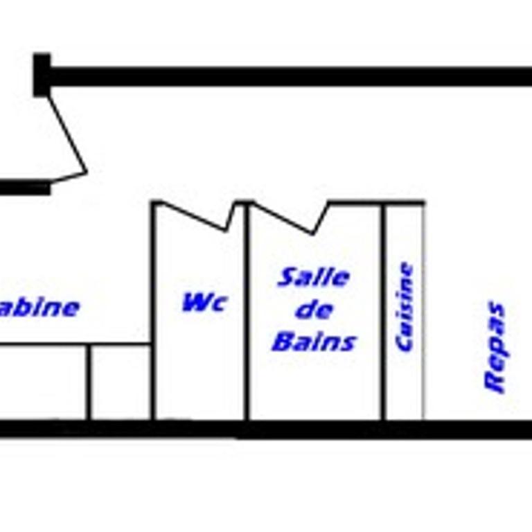 Les Saisies - 2 pièces cabine avec cheminée pour 6 personnes - Appartement 1 Chambre - 11