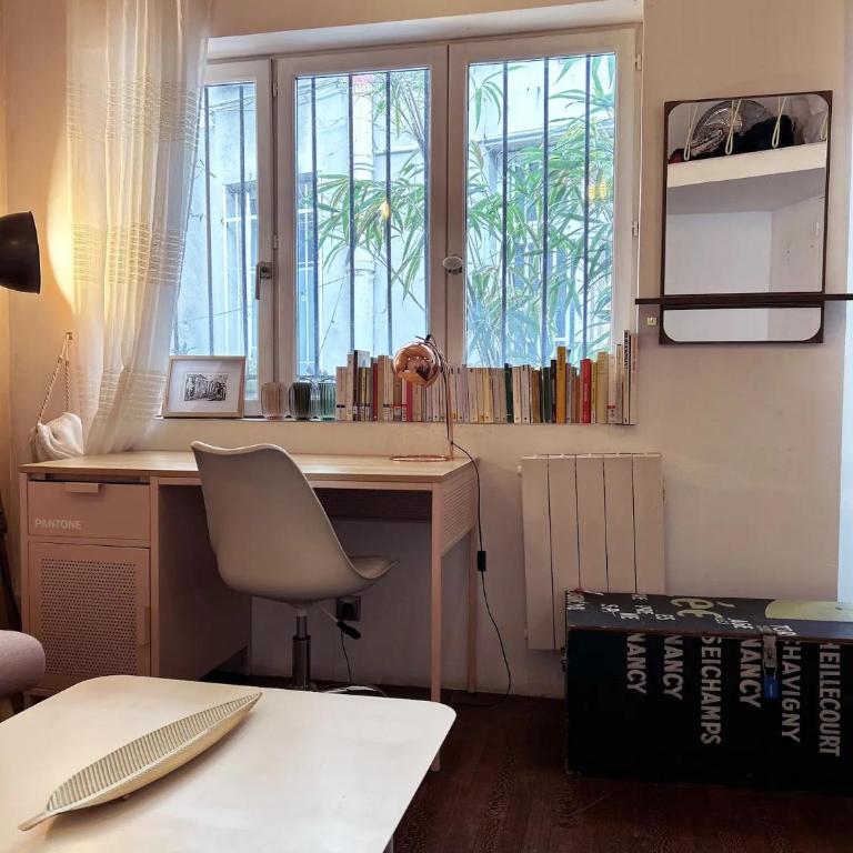 Chambre à Montmartre Atelier architecte - Chambre Double ou Lits Jumeaux - 3