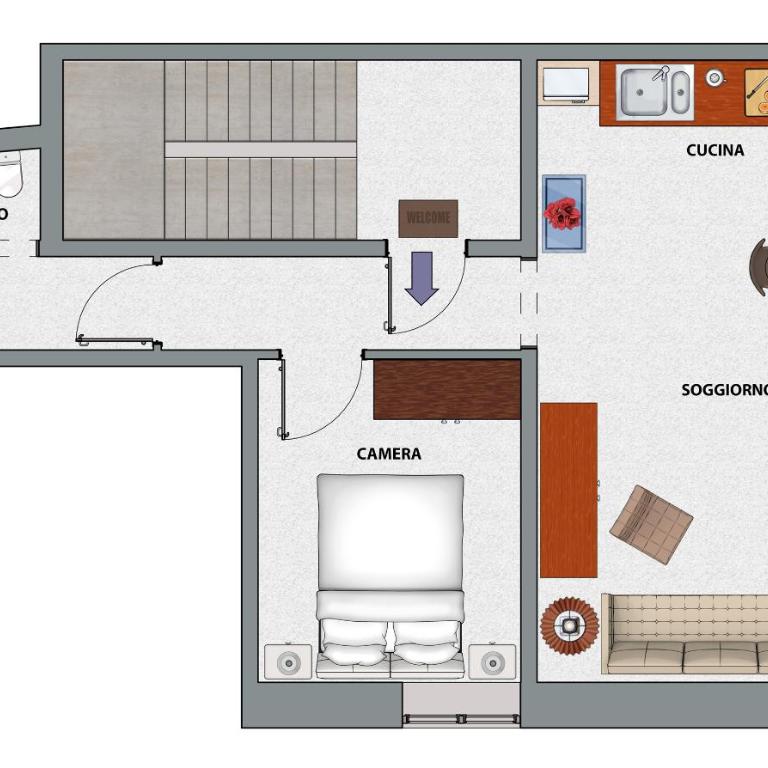 Acacia Firenze - Peonia - Appartamento con 1 Camera da Letto - 25