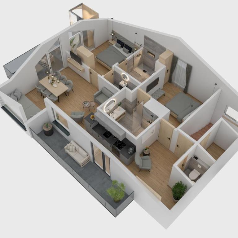 Grauzone Grossarl - Apartment mit 2 Schlafzimmern und Bergblick - 10