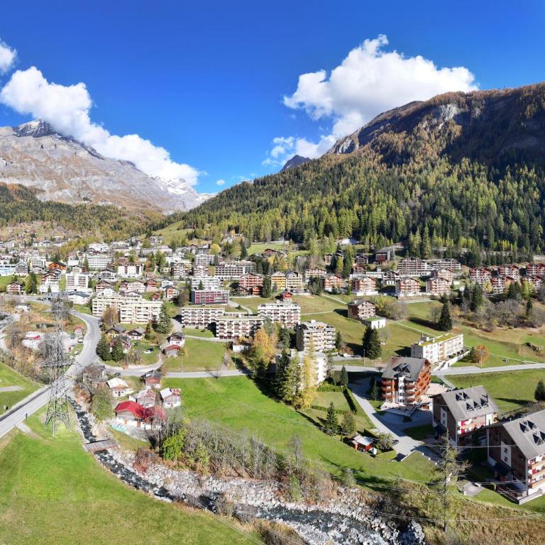 Wohnungen Matterhorn & Aletschhorn im Valere B Leukerbad - Studio mit Bergblick - 21