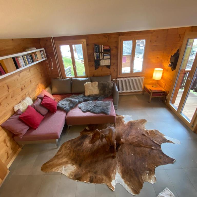 Chalet Safran - Apartment mit 3 Schlafzimmern und Bergblick - 55