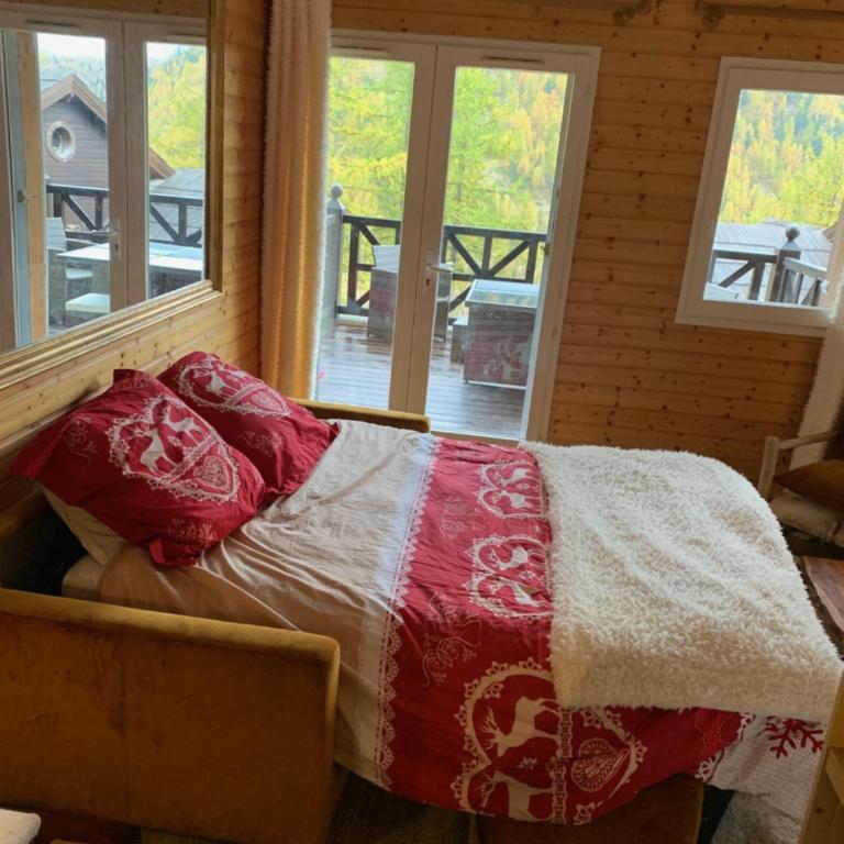 Isola 2000 appartement dans Chalet 4 ou 6 personnes grande terrasse - Apartment mit 2 Schlafzimmern - 23