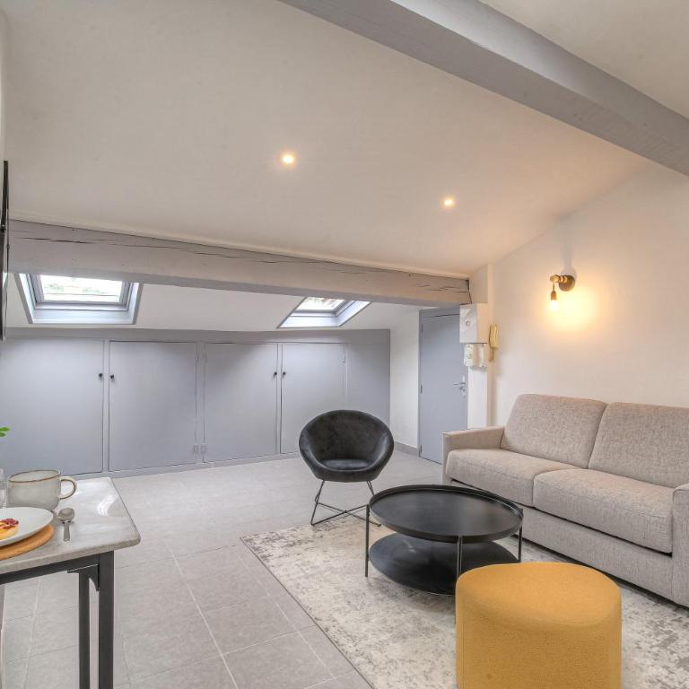 Le Cléret, Studio douillet sous les toits - Apartment mit 1 Schlafzimmer - 6