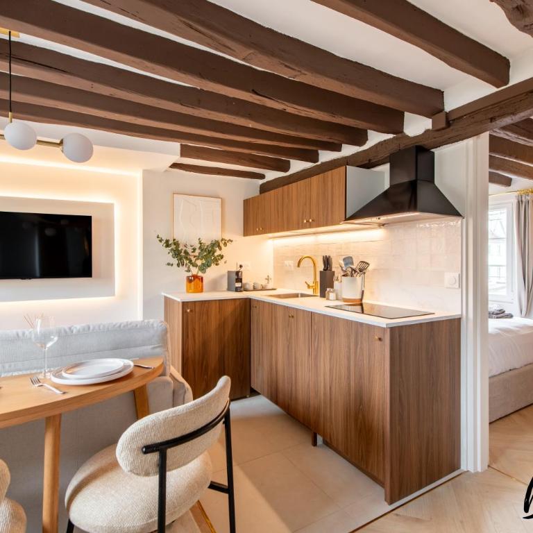 SUPER CENTRAL Designer One-Bedroom - Marais - FREE Parking - Appartement 1 Chambre - 10