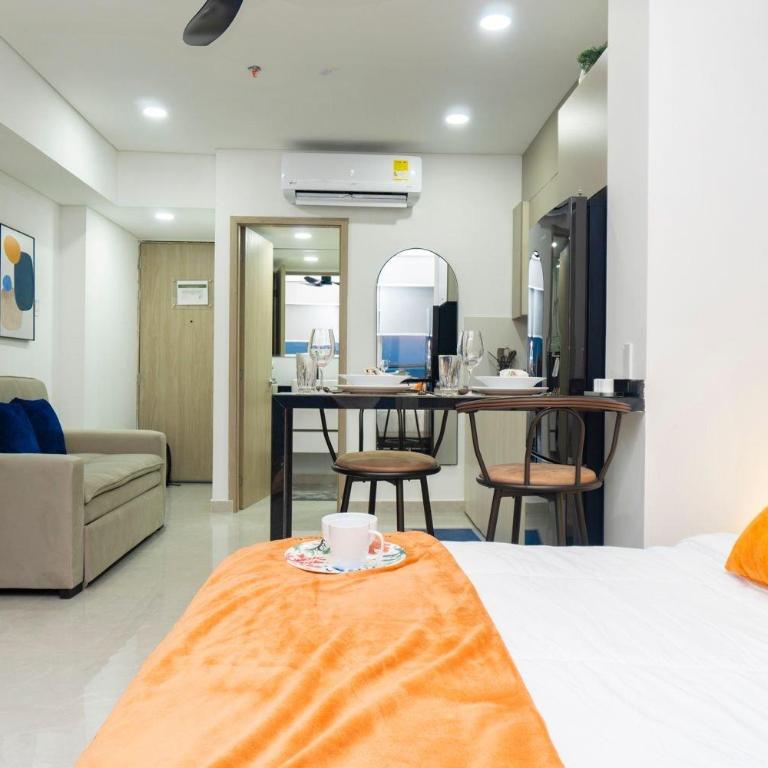 CB1427 Acogedora Suite Frente al Mar-Atardecer - Suite con cama grande - 8