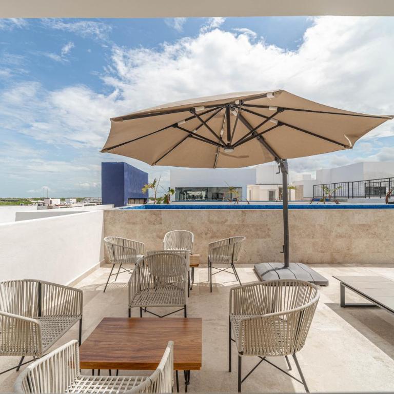 1 BD Suite with Private Balcony, Rooftop Pool, Gym - Apartment - 42