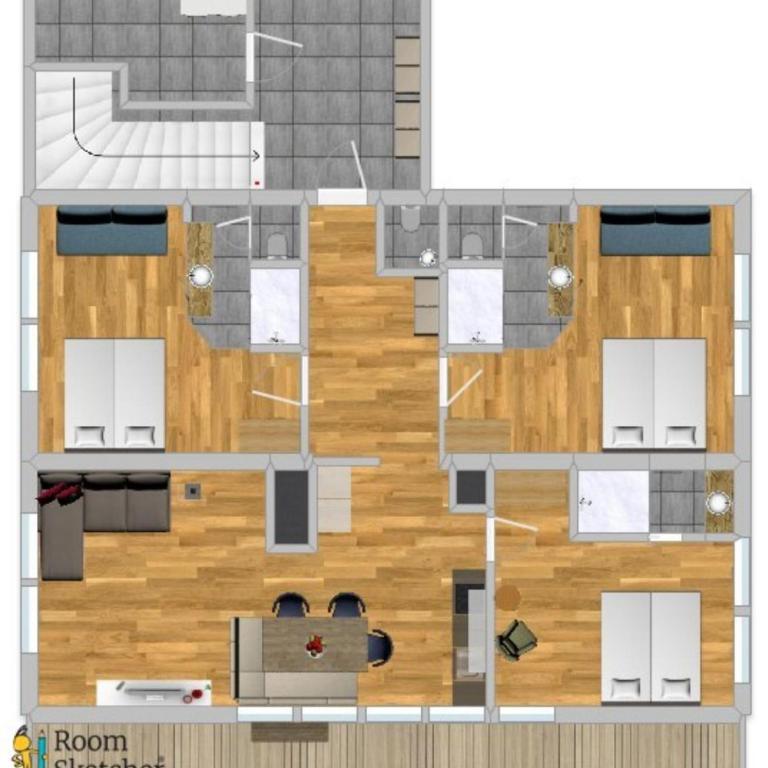 Lodge Kitzbüheler Alpen - Apartment mit 3 Schlafzimmern und Dusche - 31