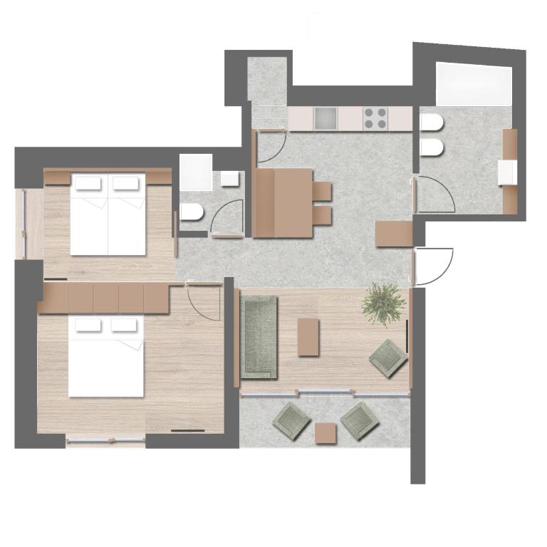 Appartements Sporting - Appartamento con 2 Camere da Letto - 17