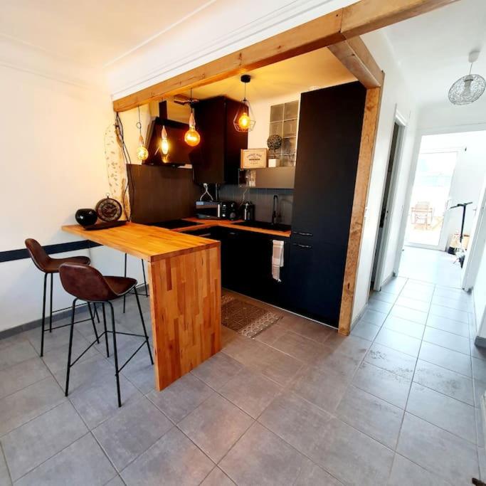 2 terrasses JolieT2 clim, parking privé - Appartement 1 Chambre - 5