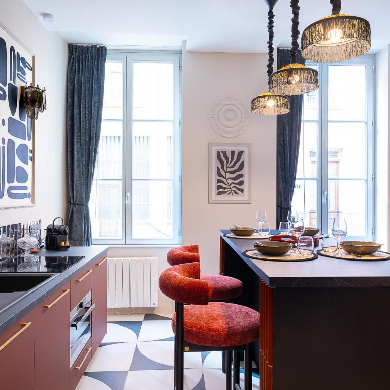 Host Inn Fancy Sūite - Appartement 1 Chambre avec Baignoire Spa - 5