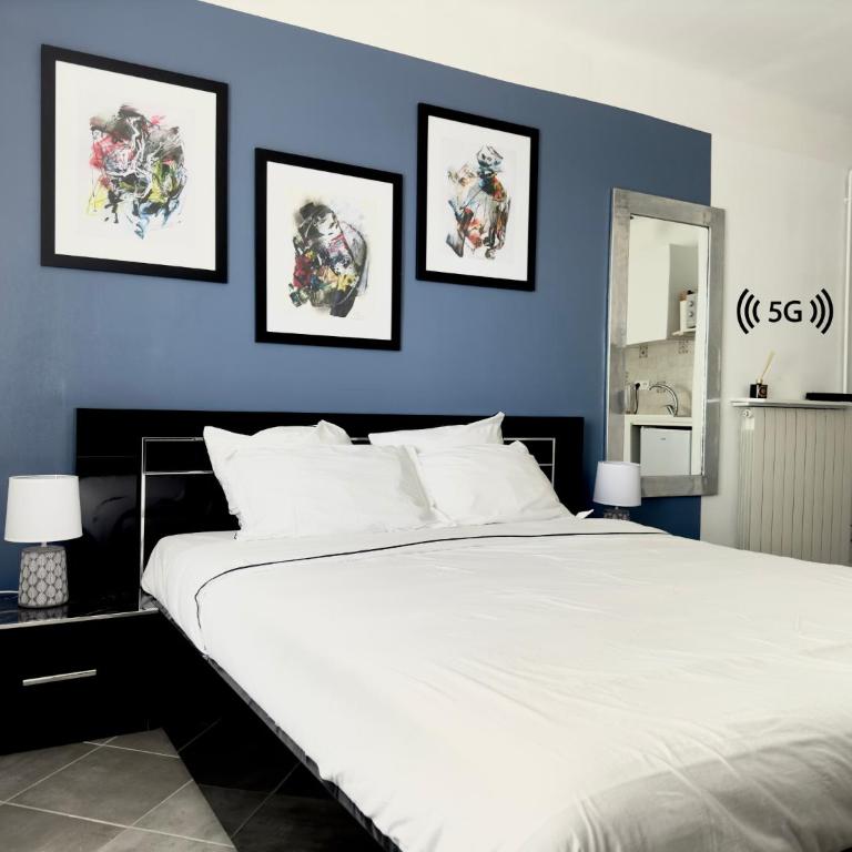 Studio vue mer terrasse à 1min des plages - Appartement 1 Chambre - 15