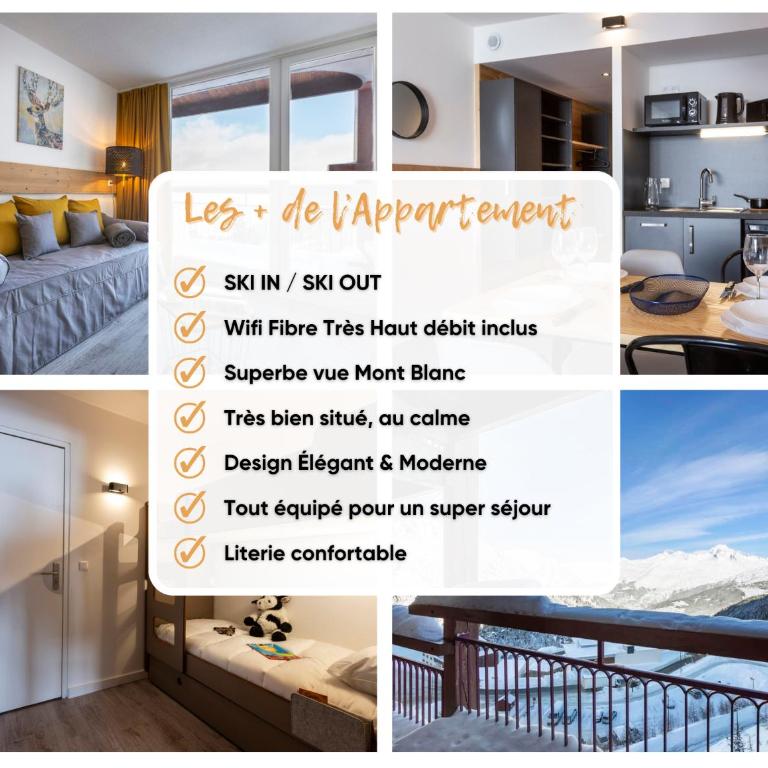 Appartement Arc 2000 Rénové 5 personnes Paradiski - Appartement 1 Chambre - 3