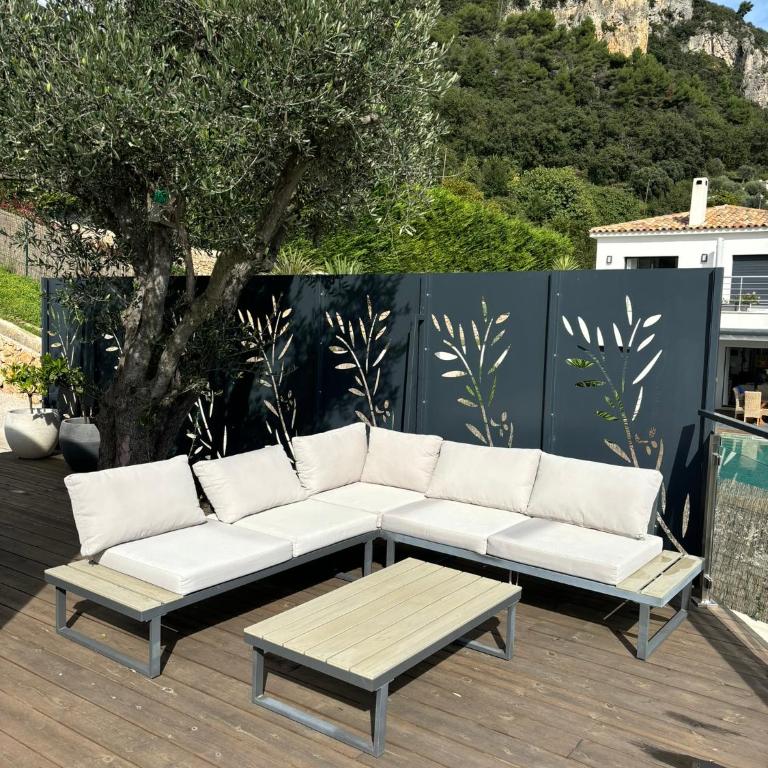Domani Vencius - Cocon de bien-être à Vence avec vue mer, piscine et terrasse ensoleillée - Appartement 2 Chambres - Vue sur Mer - 27
