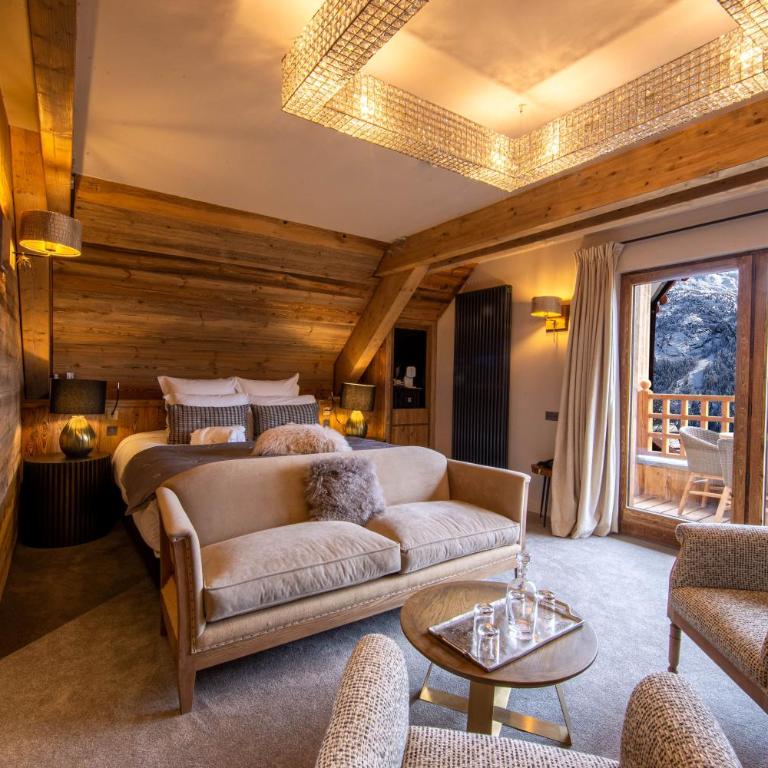 Hotel Le V de Vaujany - Suite avec Mezzanine Sud - 1