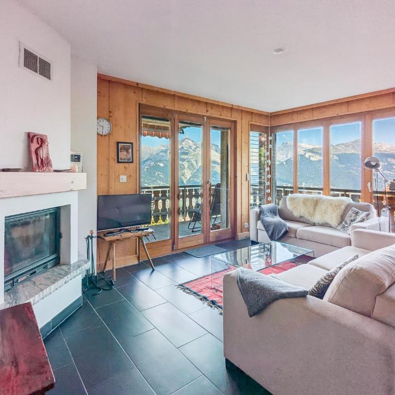 Apt Veysonnaz avec terrasse et vue imprenable - Apartment mit 2 Schlafzimmern und Aussicht - 23