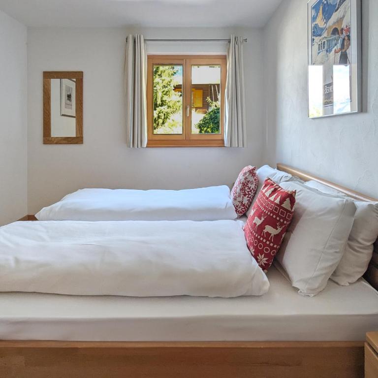 Paisible apt cheminée, terrasse, jardin, vue époustouflante - Apartment mit 3 Schlafzimmern und Bergblick - 3
