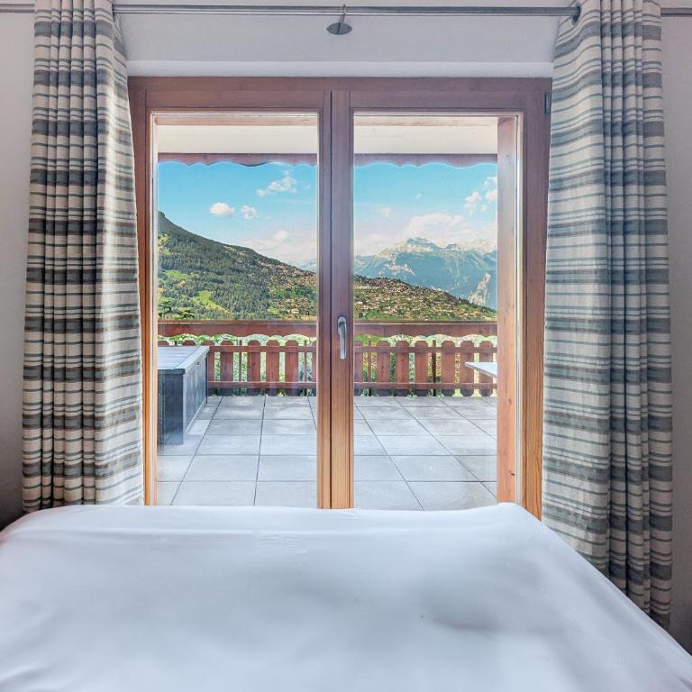 Paisible apt cheminée, terrasse, jardin, vue époustouflante - Apartment mit 3 Schlafzimmern und Bergblick - 31