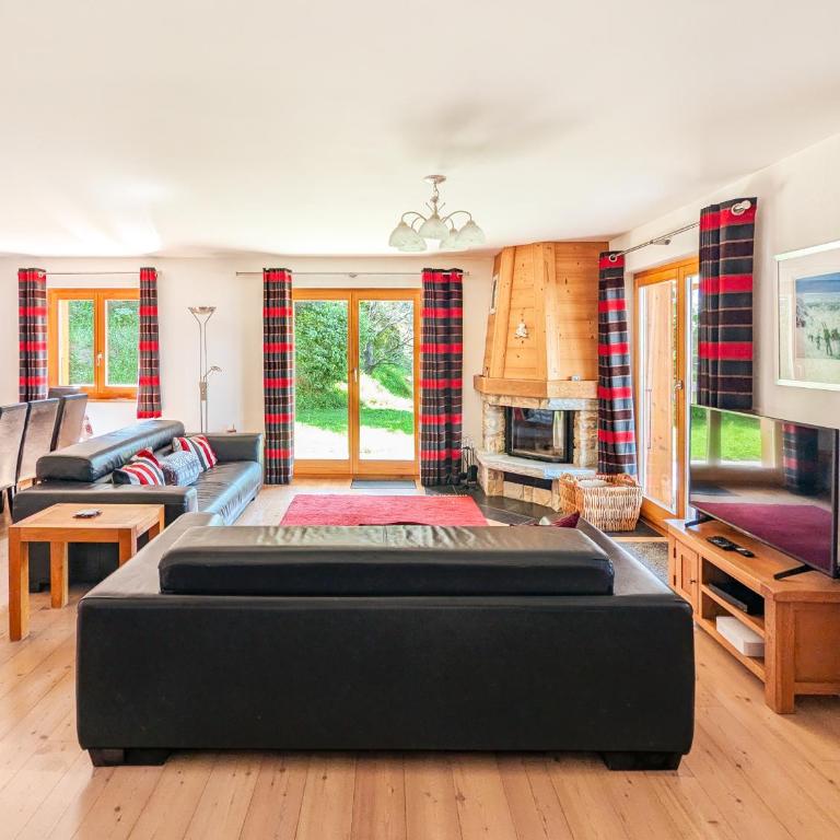 Paisible apt cheminée, terrasse, jardin, vue époustouflante - Apartment mit 3 Schlafzimmern und Bergblick - 28
