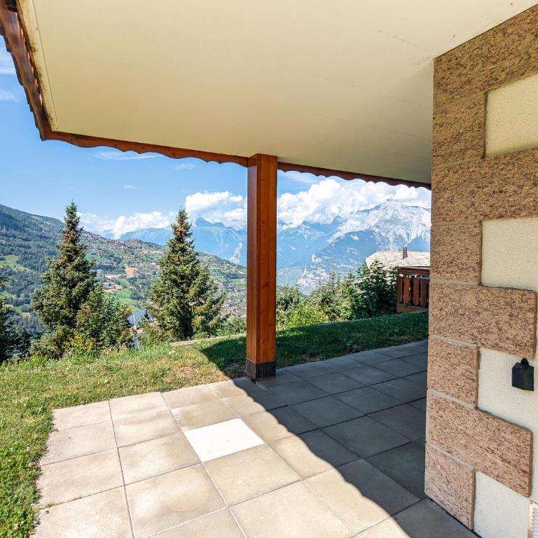 Paisible apt cheminée, terrasse, jardin, vue époustouflante - Apartment mit 3 Schlafzimmern und Bergblick - 42
