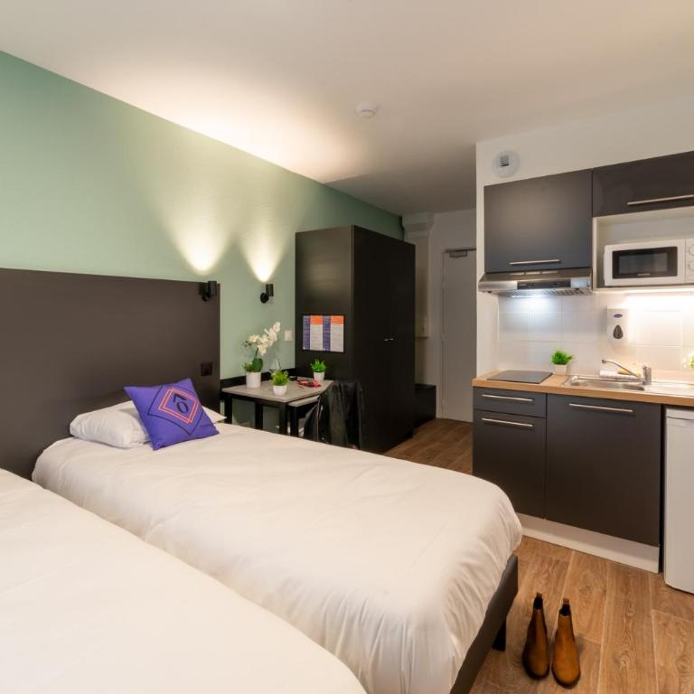 Montempô Appart'hôtel Bordeaux Belvédère - Chambre Lits Jumeaux - 4