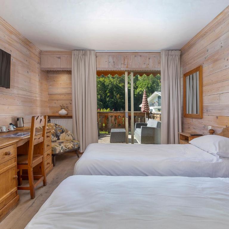 Hôtel les Bains - Chambre Double avec Terrasse - 1